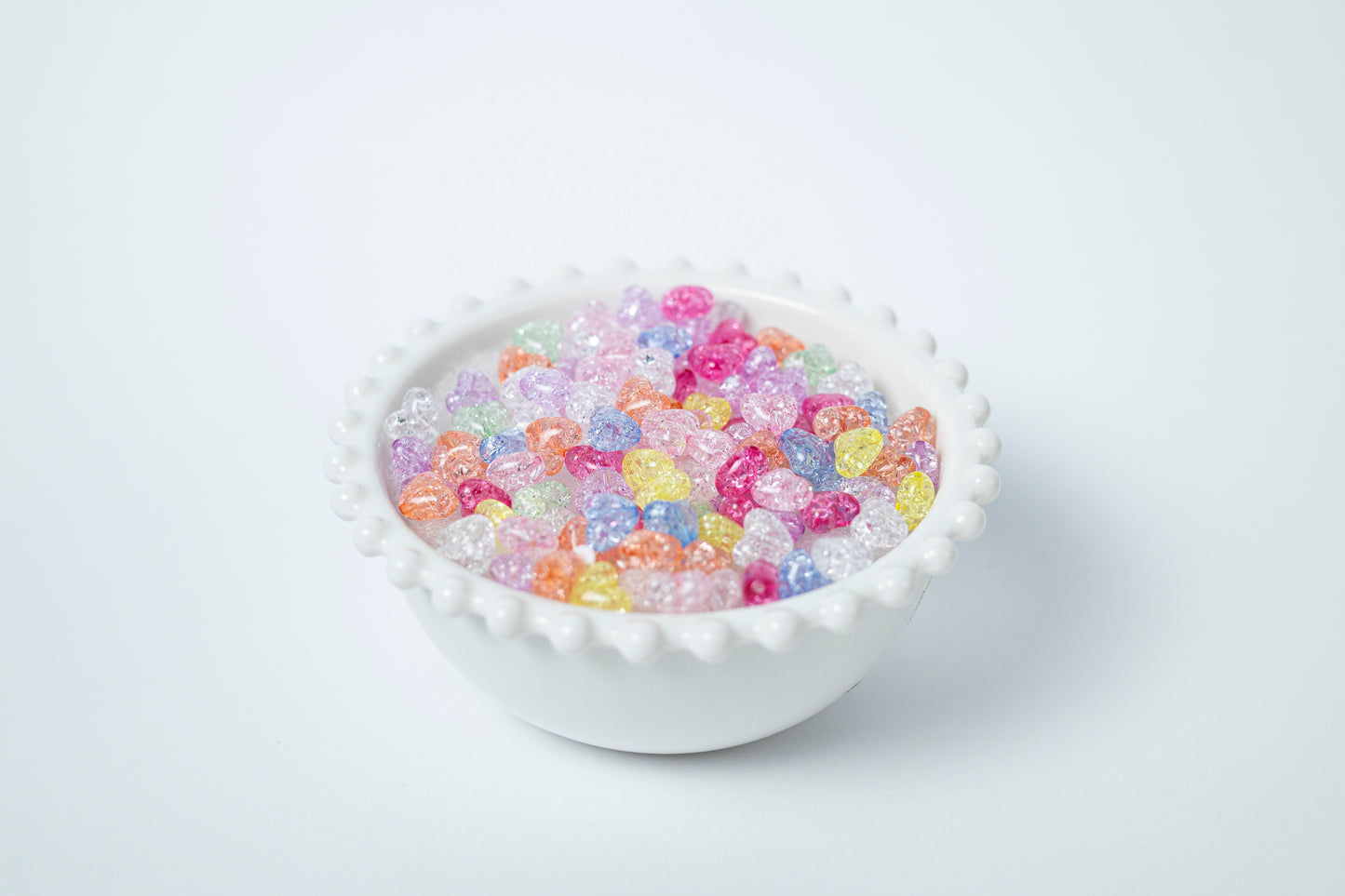 Corazones craquelado