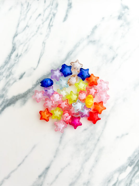 Figuras transparentes colores acrílico