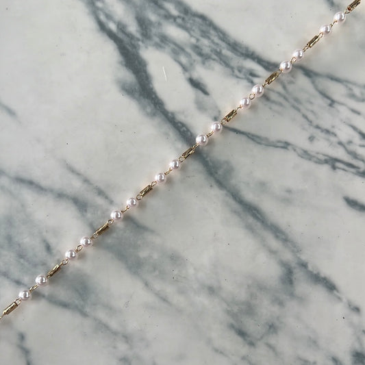 Cadena Chapa Perlita tubito