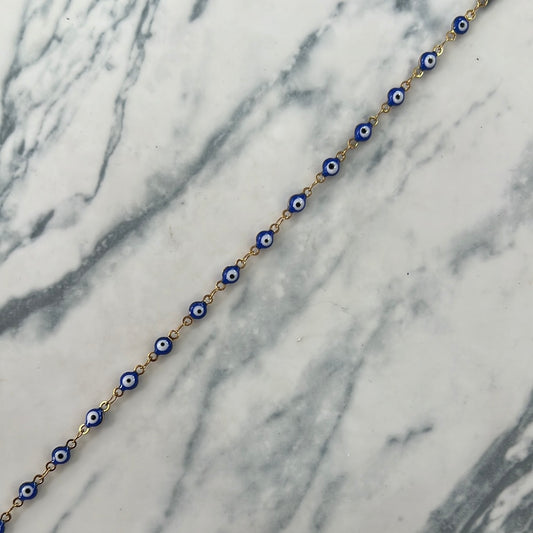 Cadena ojito Azul Acero