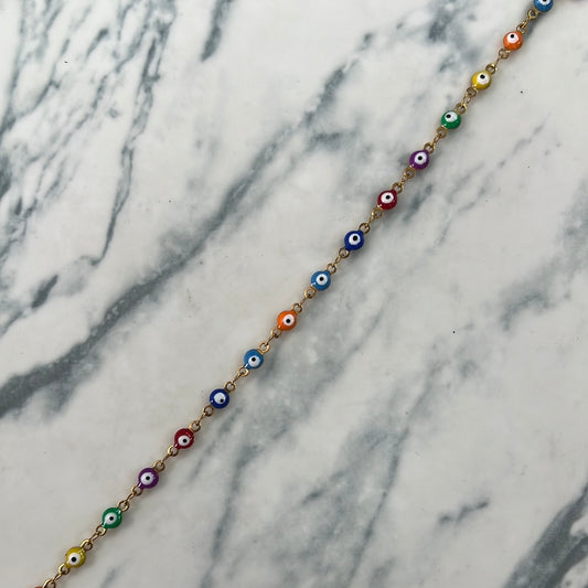 Cadena ojito colores Acero