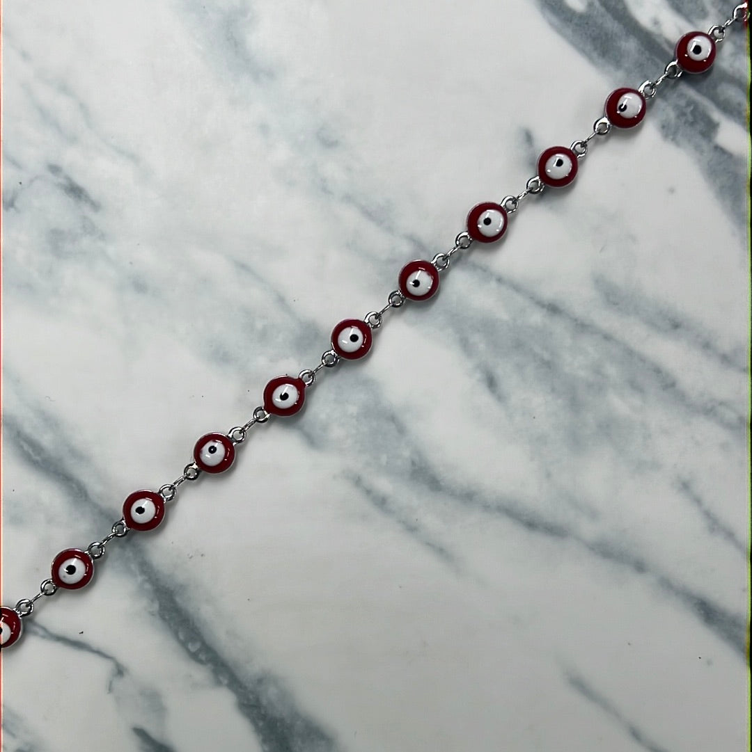 Cadena Acero ojo rojo