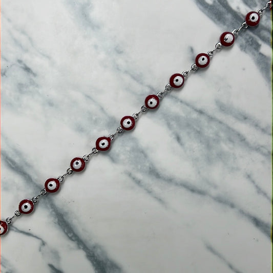 Cadena Acero ojo rojo
