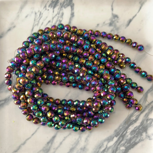 Hematita facetada morada   8m